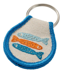 L.L.Bean Embroidered Patch Charm, Fish NEW|BAG & TRAVEL