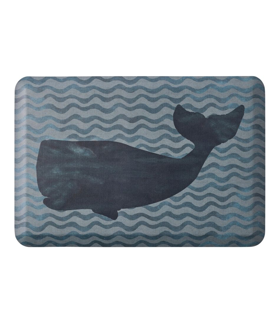 L.L.Bean Happy Feet Comfort Mat, Whale NEW|HOME GOODS
