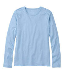 L.L.Bean Women's Pima Cotton Tee, Long-Sleeve Crewneck CLOTHING|SALE