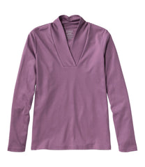 L.L.Bean Women's Pima Cotton Tee, Shawl Long-Sleeve CLOTHING|SALE