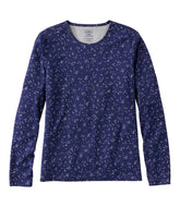 L.L.Bean Women's Pima Cotton Tee, Long-Sleeve Crewneck Print CLOTHING|SALE
