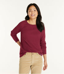L.L.Bean Women's Unshrinkable Mini-Waffle Tee, Long-Sleeve Crewneck CLOTHING|SALE