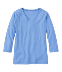 L.L.Bean Women's V-Neck, Three-Quarter-Sleeve CLOTHING|SALE