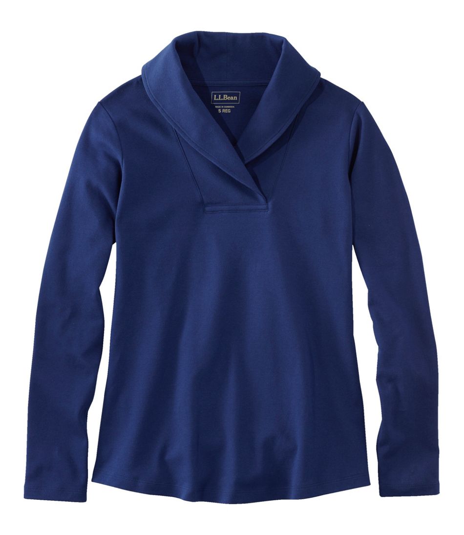 L.L.Bean Women's Pullover, Long-Sleeve Shawl Collar CLOTHING|SALE