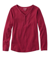 L.L.Bean Women's V-Neck Henley, Long-Sleeve CLOTHING|SALE