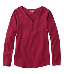 L.L.Bean Women's V-Neck Henley, Long-Sleeve CLOTHING|SALE