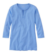 L.L.Bean Women's Tee, Three-Quarter-Sleeve Splitneck Tunic CLOTHING|SALE