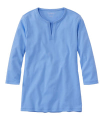 L.L.Bean Women's Tee, Three-Quarter-Sleeve Splitneck Tunic CLOTHING|SALE