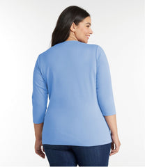 L.L.Bean Women's Tee, Three-Quarter-Sleeve Splitneck Tunic CLOTHING|SALE