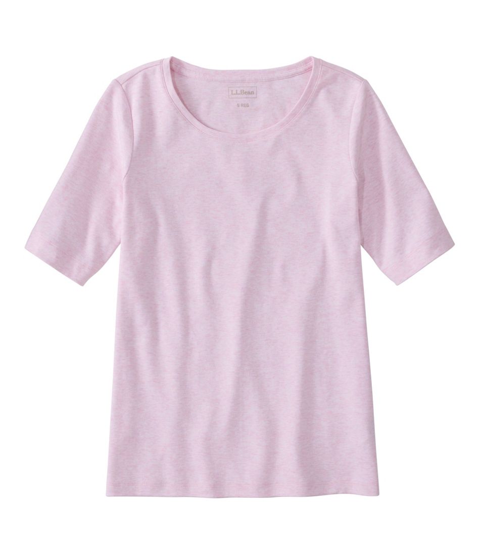 L.L.Bean Women's Jewelneck Tee, Elbow-Sleeve CLOTHING|SALE