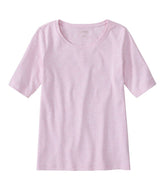 L.L.Bean Women's Jewelneck Tee, Elbow-Sleeve CLOTHING|SALE