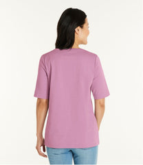 L.L.Bean Women's Jewelneck Tee, Elbow-Sleeve CLOTHING|SALE