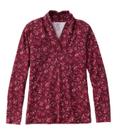 L.L.Bean Women's Pima Cotton Tee, Shawl Long-Sleeve Print CLOTHING|SALE