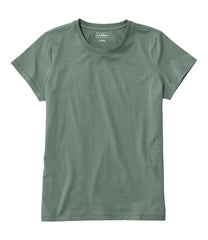 L.L.Bean Women's Soft Stretch Supima-Blend Tee, Crewneck Short-Sleeve CLOTHING