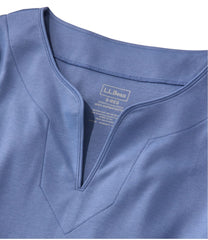 L.L.Bean Women's Pima Cotton Tunic, Three-Quarter-Sleeve Splitneck CLOTHING|SALE