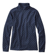 L.L.Bean Women's Interlock Turtleneck, Long-Sleeve Allover Print CLOTHING|SALE