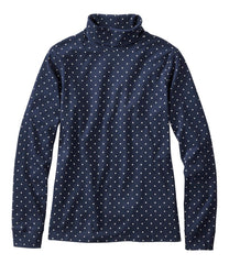 L.L.Bean Women's Interlock Turtleneck, Long-Sleeve Allover Print CLOTHING|SALE