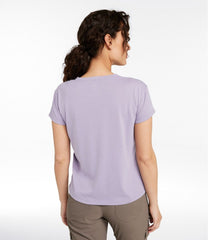 L.L.Bean Women's Vista Camp Tee, Short-Sleeve V-Neck CLOTHING