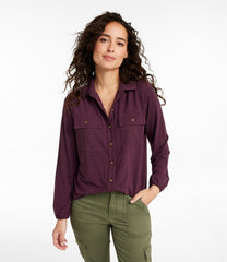 L.L.Bean Camden Hills Tee, Button-Front Shirt CLOTHING