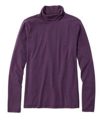 L.L.Bean Women's Soft Stretch Supima-Blend Tee, Turtleneck CLOTHING|SALE