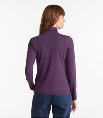 L.L.Bean Women's Soft Stretch Supima-Blend Tee, Turtleneck CLOTHING|SALE