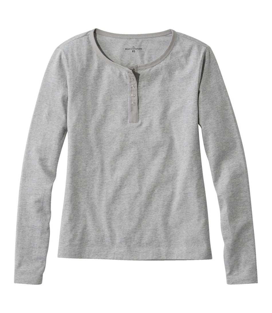 L.L.Bean Women's Signature Rangeley Cotton Tee, Henley CLOTHING|SALE