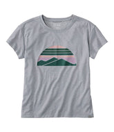 L.L.Bean Women's Vista Camp Tee, Short-Sleeve Graphic Crew CLOTHING