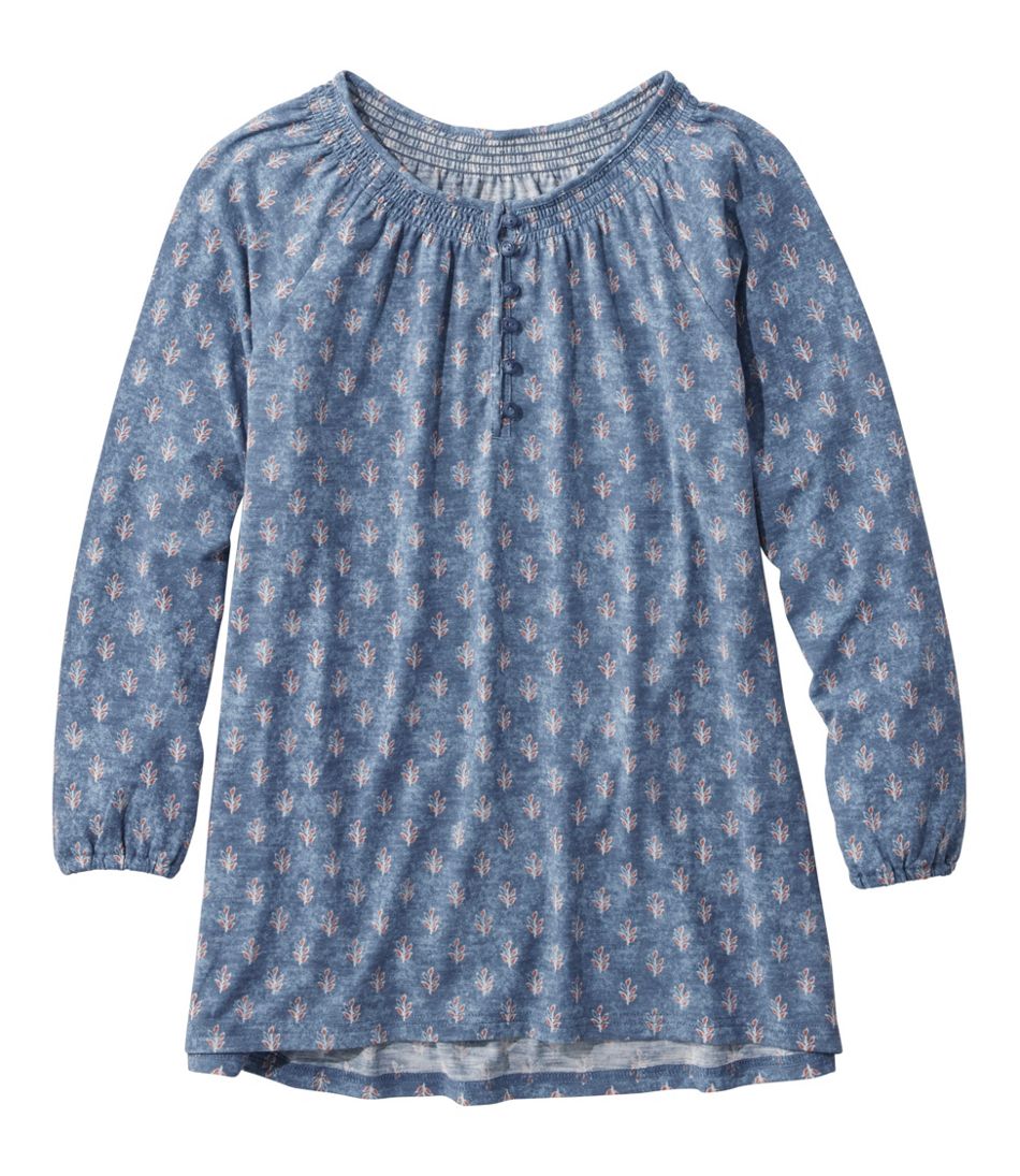 L.L.Bean Women's Camden Hills Tee, Three-Quarter-Sleeve Print CLOTHING|SALE