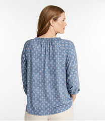 L.L.Bean Women's Camden Hills Tee, Three-Quarter-Sleeve Print CLOTHING|SALE