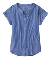 L.L.Bean Women's Streamside Tee, Short-Sleeve Splitneck CLOTHING|SALE