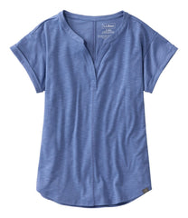 L.L.Bean Women's Streamside Tee, Short-Sleeve Splitneck CLOTHING|SALE