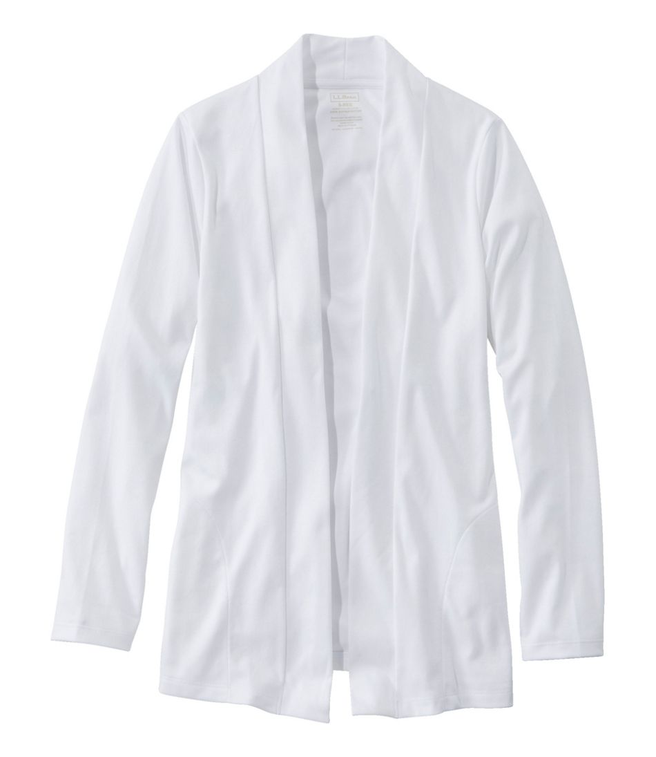 L.L.Bean Women's Pima Cotton Open Cardigan, With Pockets CLOTHING|SALE