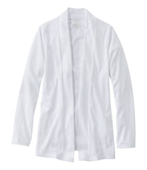 L.L.Bean Women's Pima Cotton Open Cardigan, With Pockets CLOTHING|SALE