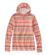 L.L.Bean Women's Everyday SunSmart® Hooded Pullover, Long-Sleeve Stripe CLOTHING|SALE