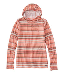 L.L.Bean Women's Everyday SunSmart® Hooded Pullover, Long-Sleeve Stripe CLOTHING|SALE