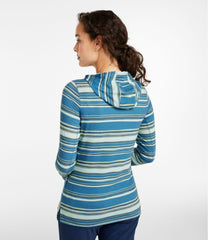 L.L.Bean Women's Everyday SunSmart® Hooded Pullover, Long-Sleeve Stripe CLOTHING|SALE