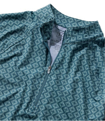 L.L.Bean Women's Access Trail Pullover, Long-Sleeve Quarter-Zip Print CLOTHING