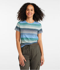 L.L.Bean Women's Everyday SunSmart® Tee, Short-Sleeve Stripe CLOTHING|SALE