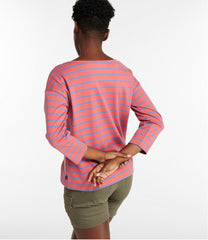 L.L.Bean Women's Heritage Mariner Top, Boatneck Three-Quarter-Sleeve Stripe CLOTHING|SALE