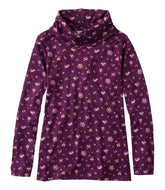 L.L.Bean Women's Pima Cotton Tee, Long-Sleeve Cowlneck Print CLOTHING|SALE