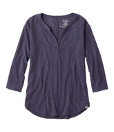 L.L.Bean Women's Streamside Tee, Three-Quarter-Sleeve Splitneck CLOTHING|SALE