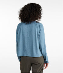 L.L.Bean Women's Movement Essential Tee, Long-Sleeve Cropped CLOTHING|SALE