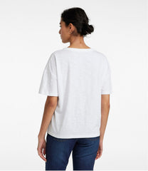 L.L.Bean Women's Signature Slub Tee, Short-Sleeve Henley CLOTHING|SALE