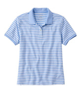 L.L.Bean Women's Premium Double L Polo, Short-Sleeve Relaxed Fit Stripe CLOTHING