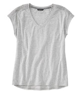 L.L.Bean Women's Beyond Soft V-Neck Tee, Short Sleeve CLOTHING|SALE