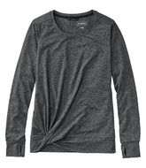 L.L.Bean Women's VentureSoft Twist-Front Top, Long-Sleeve CLOTHING|SALE