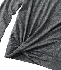 L.L.Bean Women's VentureSoft Twist-Front Top, Long-Sleeve CLOTHING|SALE