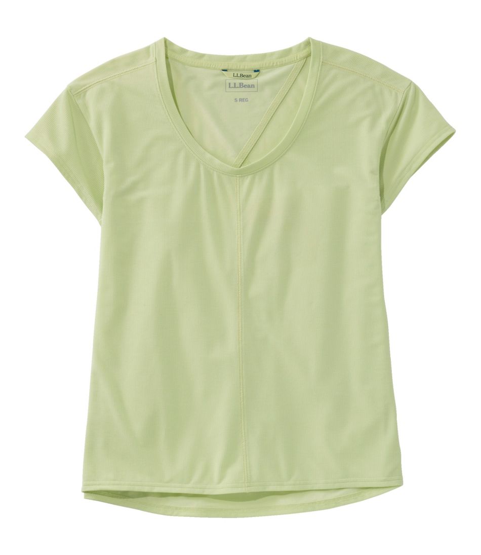 L.L.Bean Women's Ribbed Performance Tee, Short-Sleeve CLOTHING|SALE