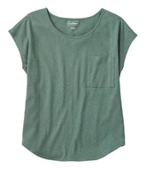 L.L.Bean Women's Linen/Cotton Tee, Short-Sleeve Scoopneck CLOTHING