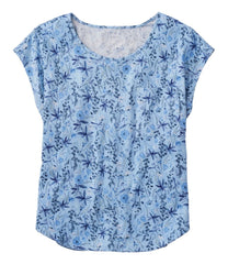 L.L.Bean Women's Linen/Cotton Tee, Short-Sleeve Scoopneck Print CLOTHING
